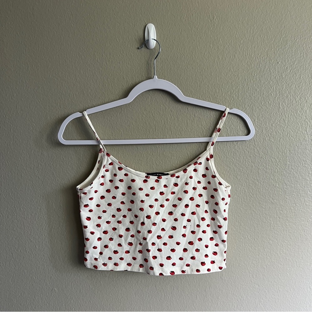 Strawberry Print Tank Top